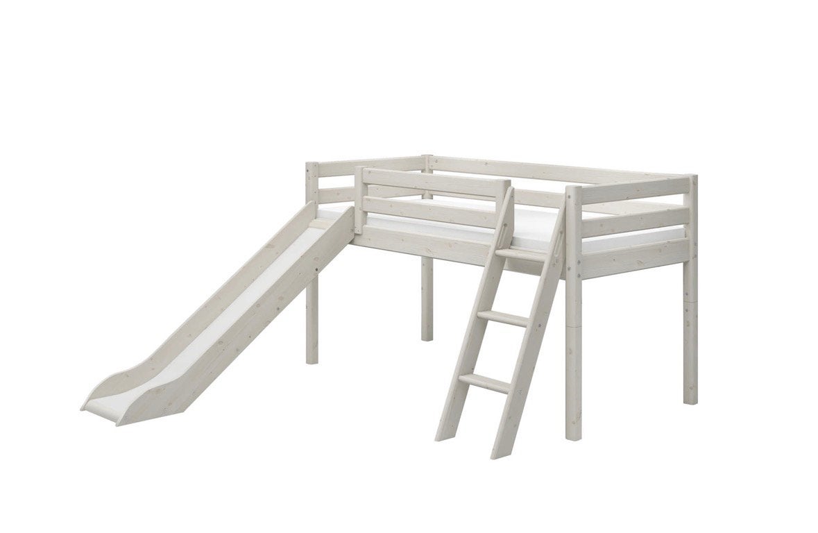 Half hoogslaper. Flexa. Junior 70 x 140, Huis en Inrichting, Slaapkamer | Stapelbedden en Hoogslapers, Ophalen, Zo goed als nieuw