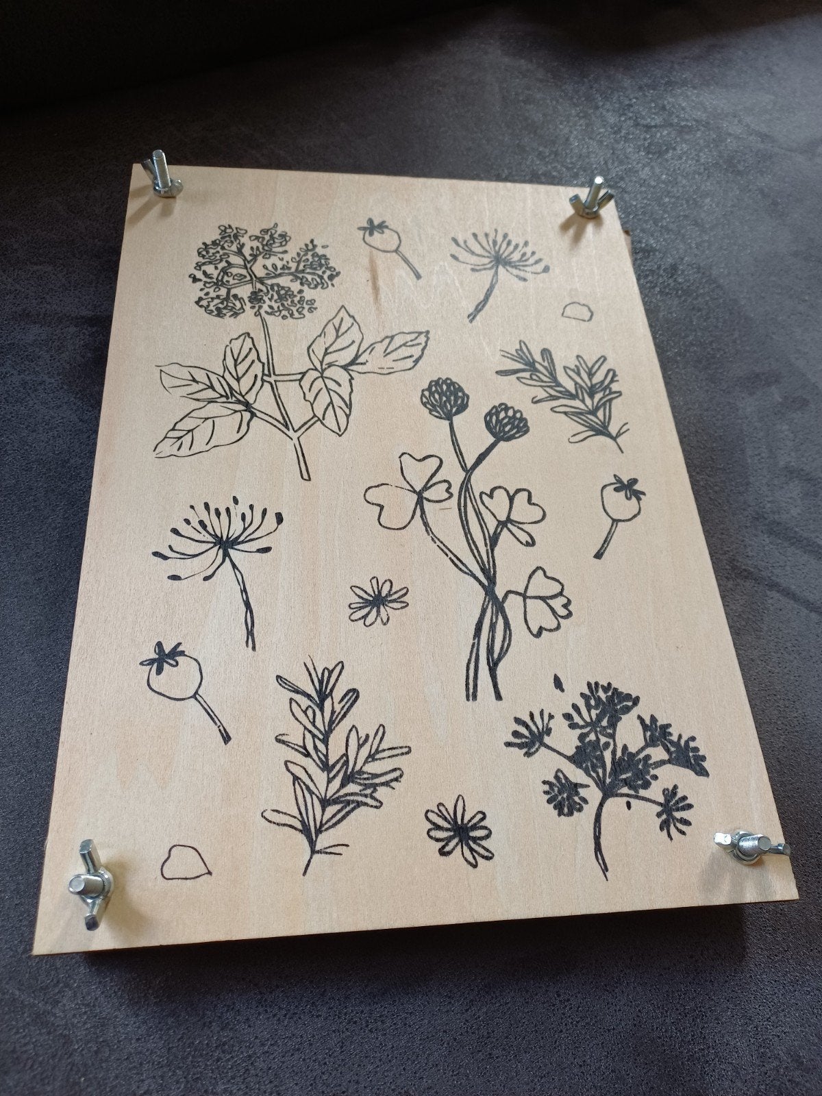Bloemenpers voor het maken van droogbloemen, Gereedschap of Toebehoren, Zo goed als nieuw, Overige merken, Bruin