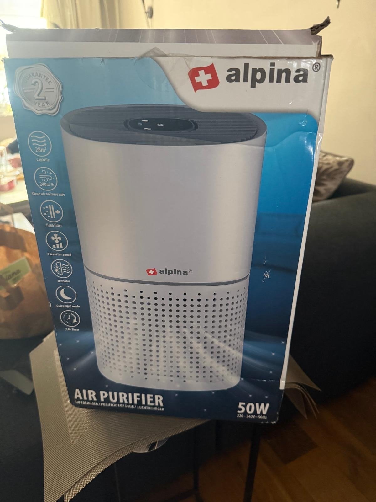 Alpina Luchtreiniger met HEPA filter en ionisator, Ophalen of Verzenden, Nieuw, Luchtreiniger