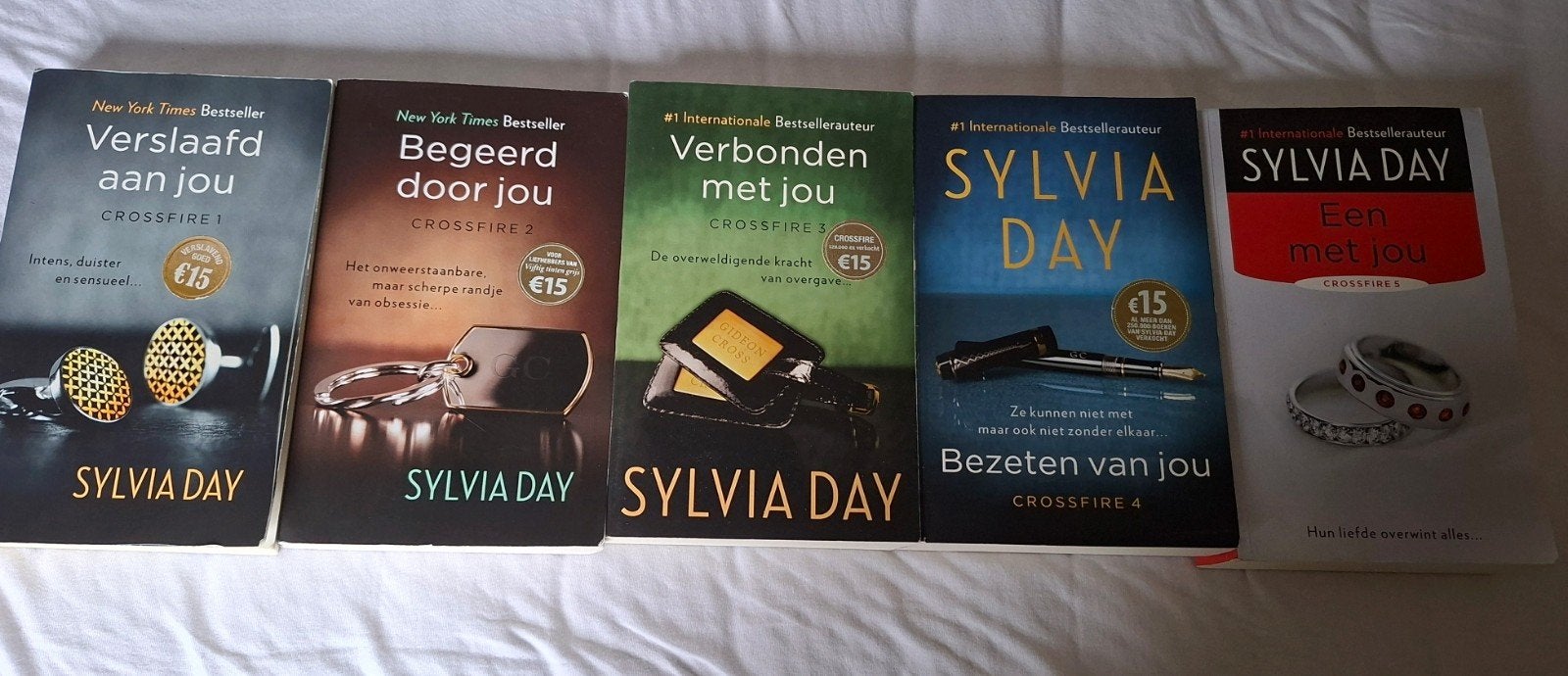 Sylvia Day Crossfire Serie Boeken 1-5, Ophalen, Zo goed als nieuw, Sylvia Day, Nederland