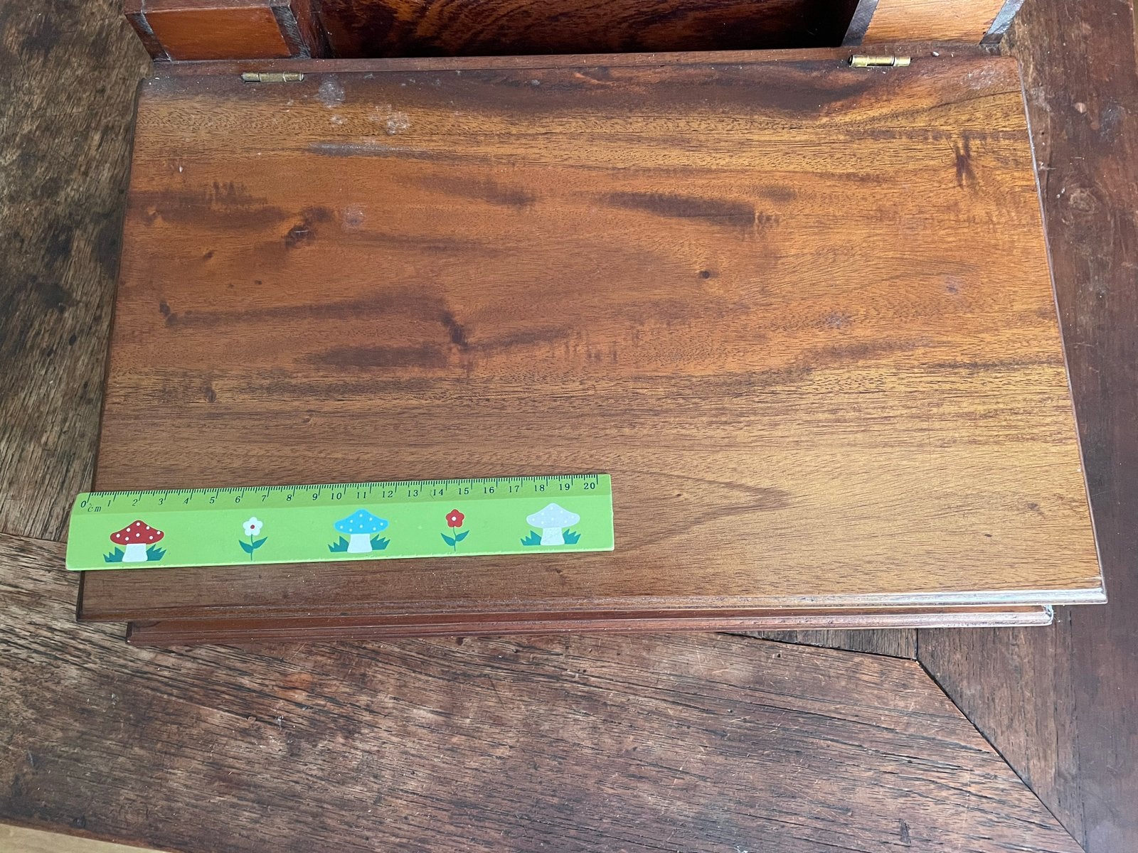 Oud brocante houten schrijfkistje, Antiek en Kunst, Ophalen of Verzenden