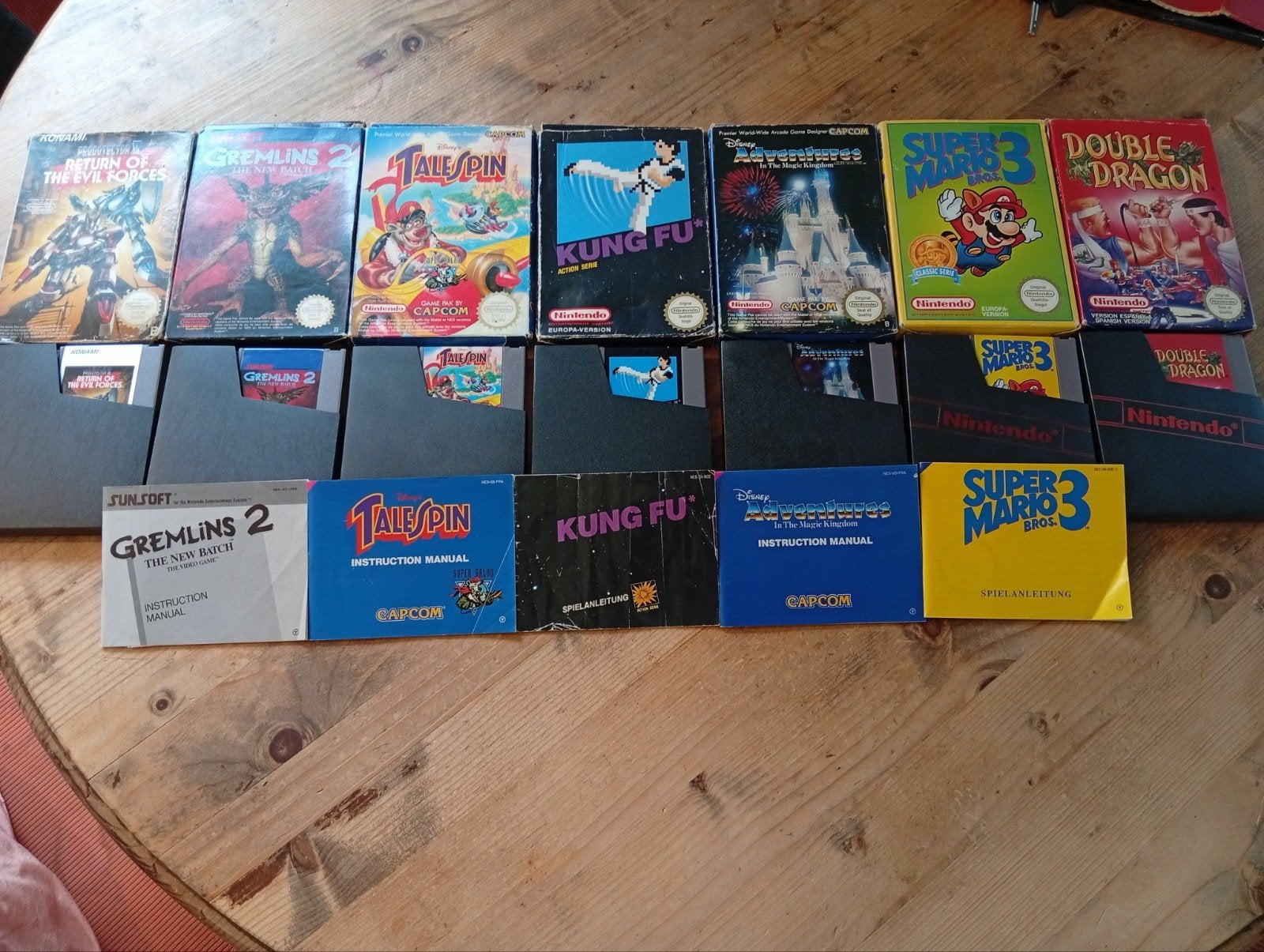 7 Nintendo NES spellen in doosje - gereinigd en werkend, Verzenden