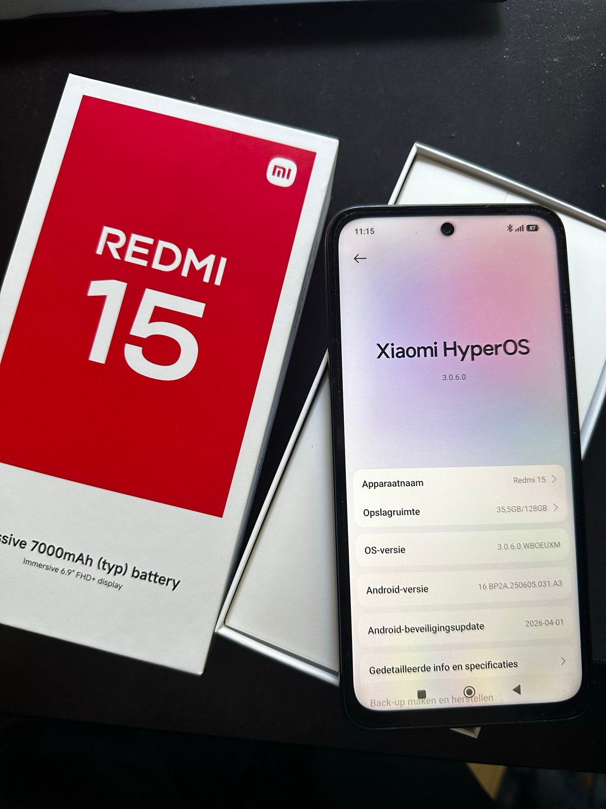 Xiaomi Redmi 15 met HyperOS - Zo goed als nieuw, Overige modellen, Ophalen of Verzenden, Zo goed als nieuw, Zonder simlock
