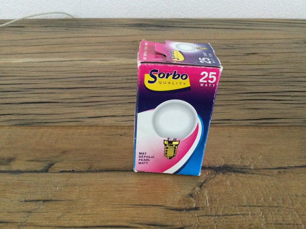 Gloei lamp kogel vorm Sorbo, Ophalen of Verzenden, Nieuw, E14 (klein), Led-lamp