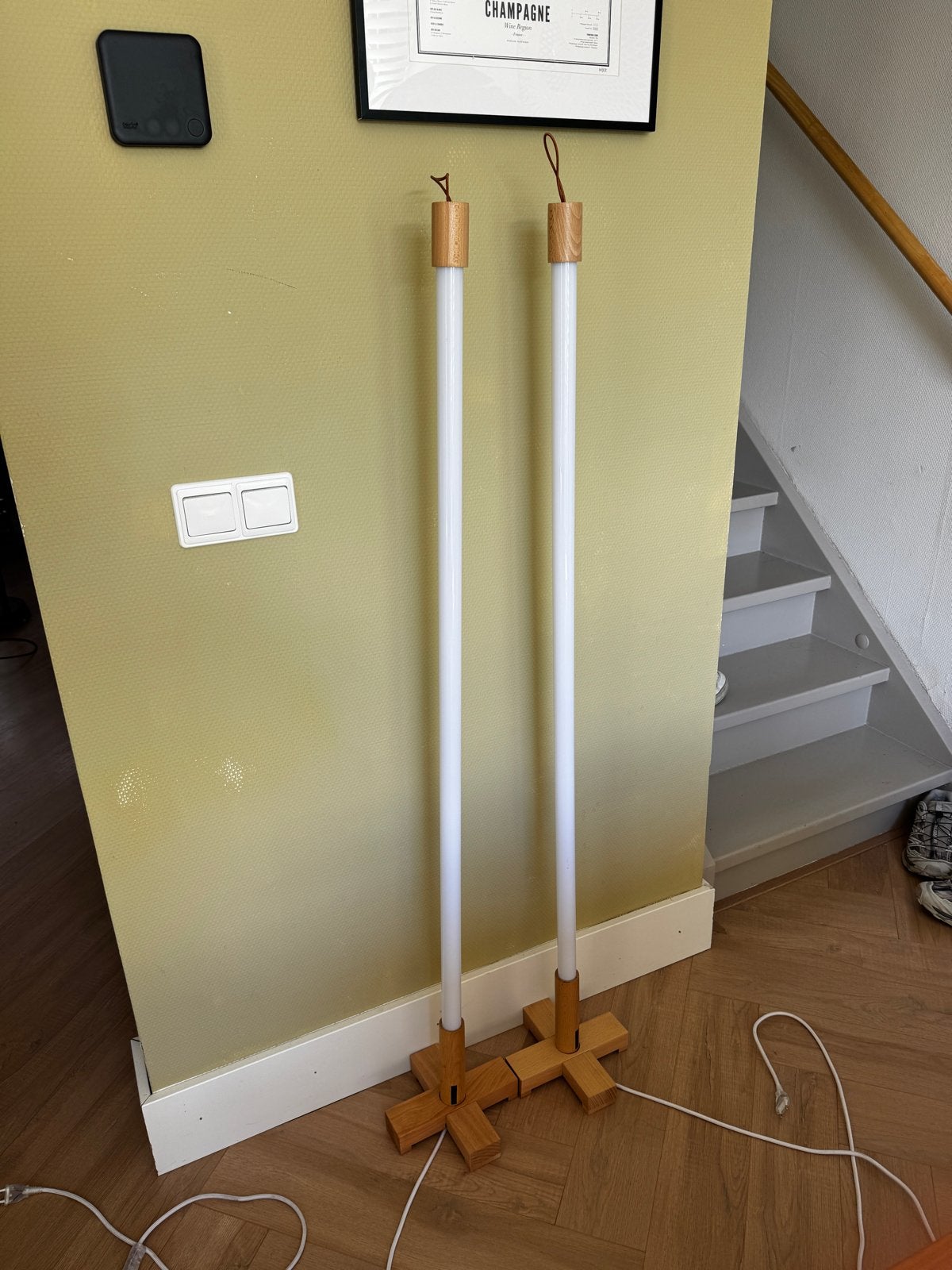 2x Seletti Linea staande lampen met standaard, Ophalen, 100 tot 150 cm, Design, Zo goed als nieuw