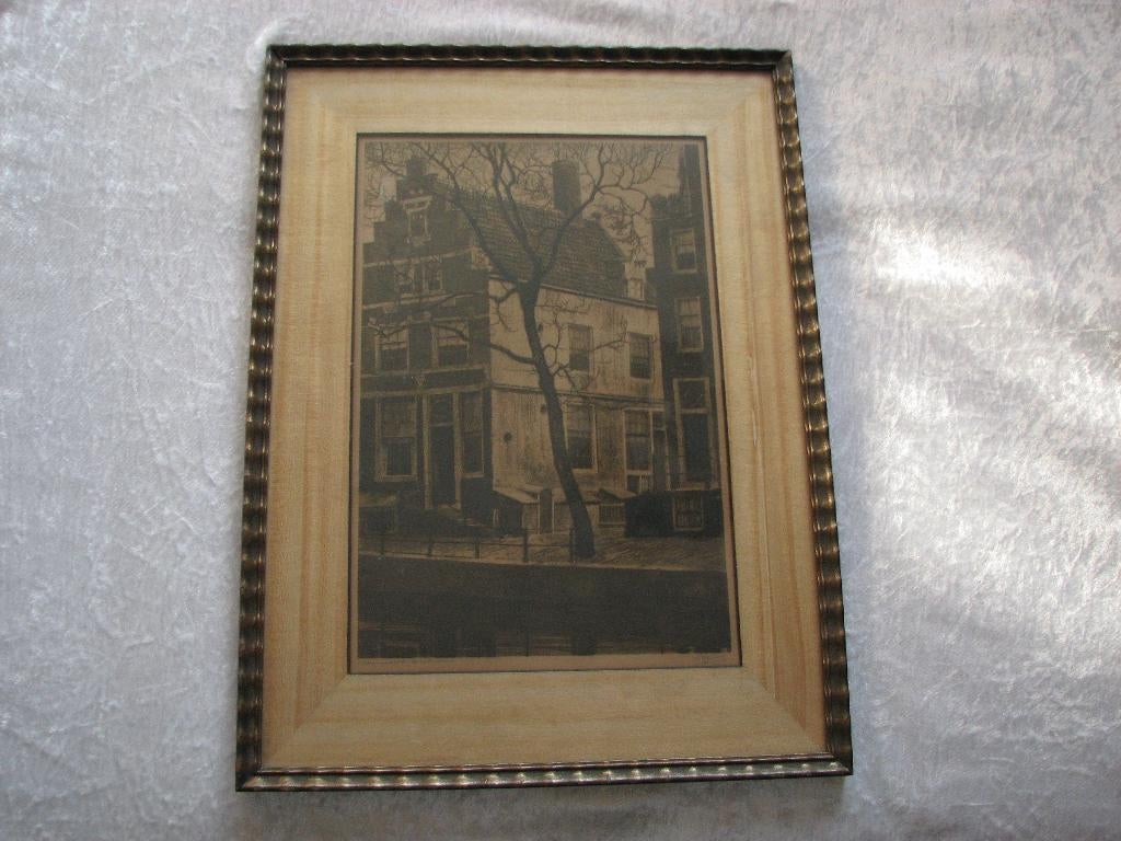 Mooie Oude Ets - Heerengracht Amsterdam - Dirk Harting, Ophalen of Verzenden