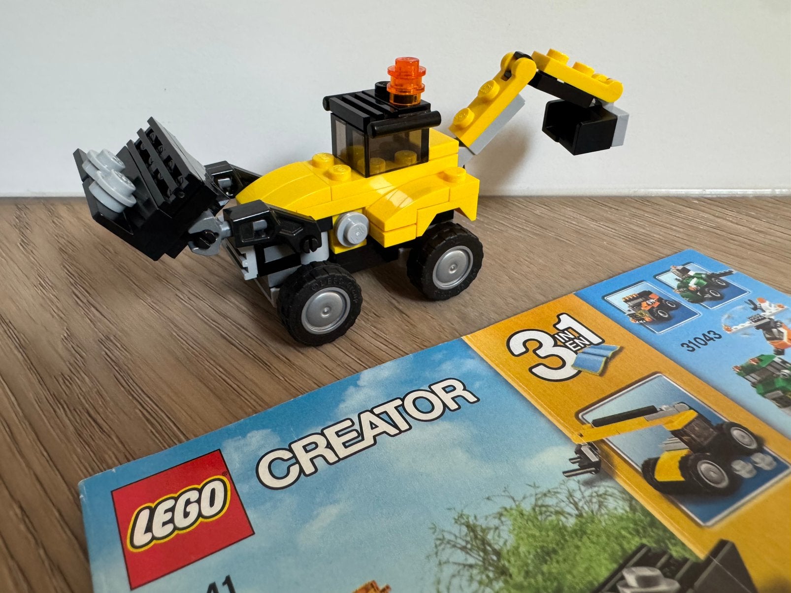 100% compleet Lego Creator 3in1 31041 Construction Vehicles, Lego, Ophalen of Verzenden, Zo goed als nieuw, Creator