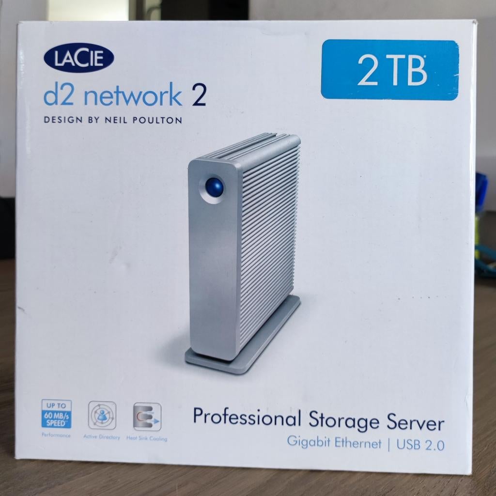 Lacie 2TB netwerk schijf, Computers en Software, Harde schijven, Ophalen, 2TB, Server, HDD