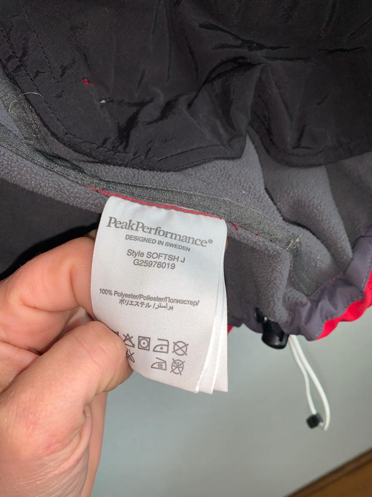 Peak Performance Softshell Jas Heren - Maat L - Rood, Ophalen of Verzenden, Zo goed als nieuw, Maat 52/54 (L), Rood