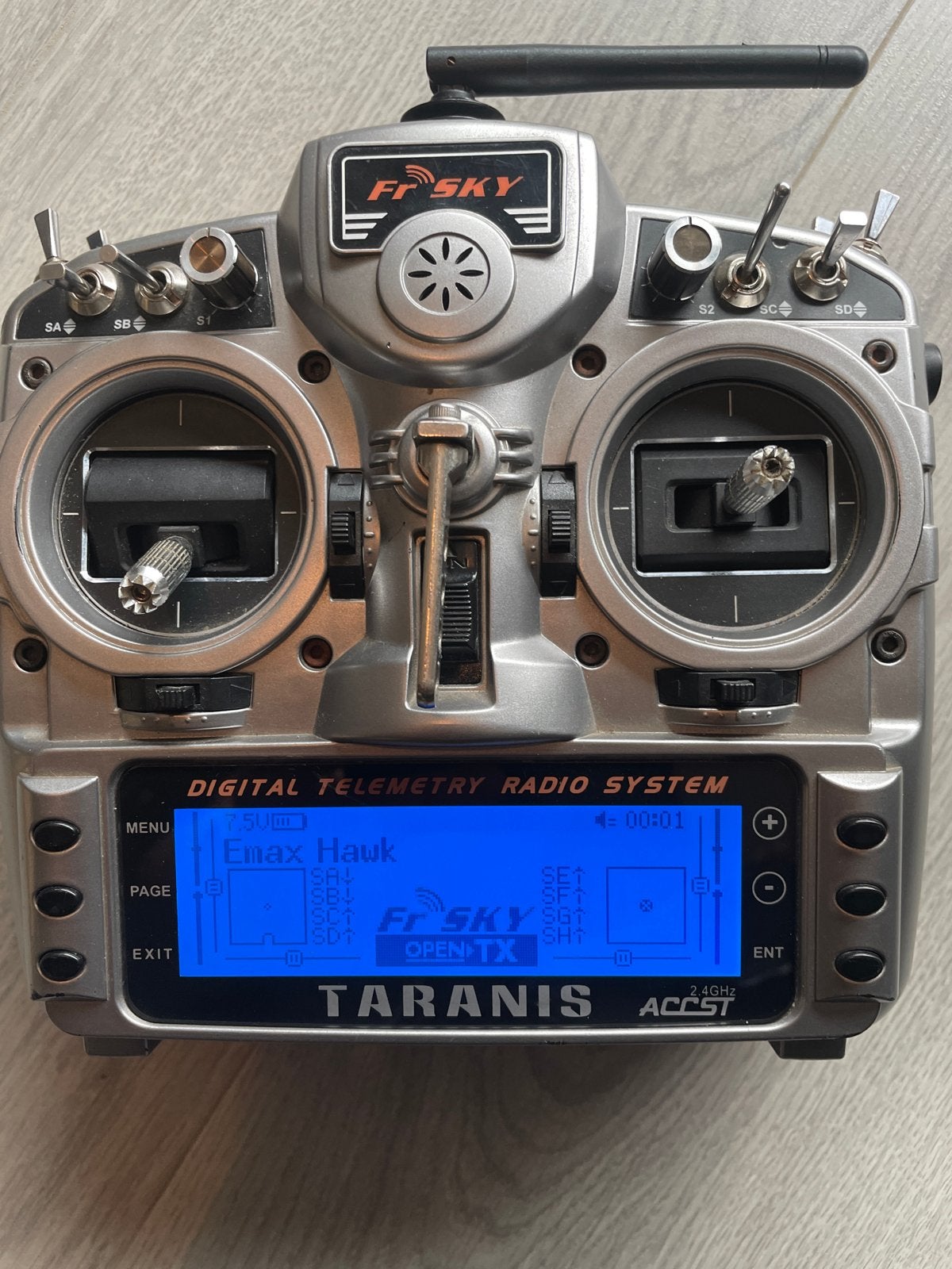 FrSky Taranis X9D Plus met XM+ receiver, Ophalen of Verzenden, Gebruikt
