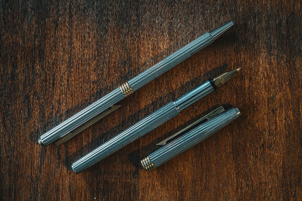 Christian Dior. Sterling zilver & 18k nib. 1980, Gebruikt, Frankrijk, Ophalen of Verzenden, Christian Dior