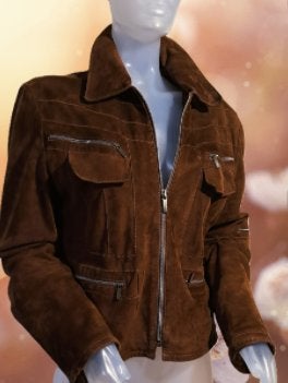 chestnut brown suede blazer ARMA 🍂 mt 42, Bruin, Verzenden, Maat 42/44 (L), Zo goed als nieuw