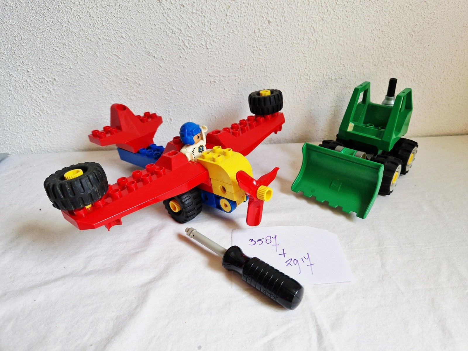 Technisch duplo Toolo 2917 + 3587 compleet, Kinderen en Baby's, Speelgoed | Duplo en Lego, Ophalen of Verzenden, Gebruikt, Complete set