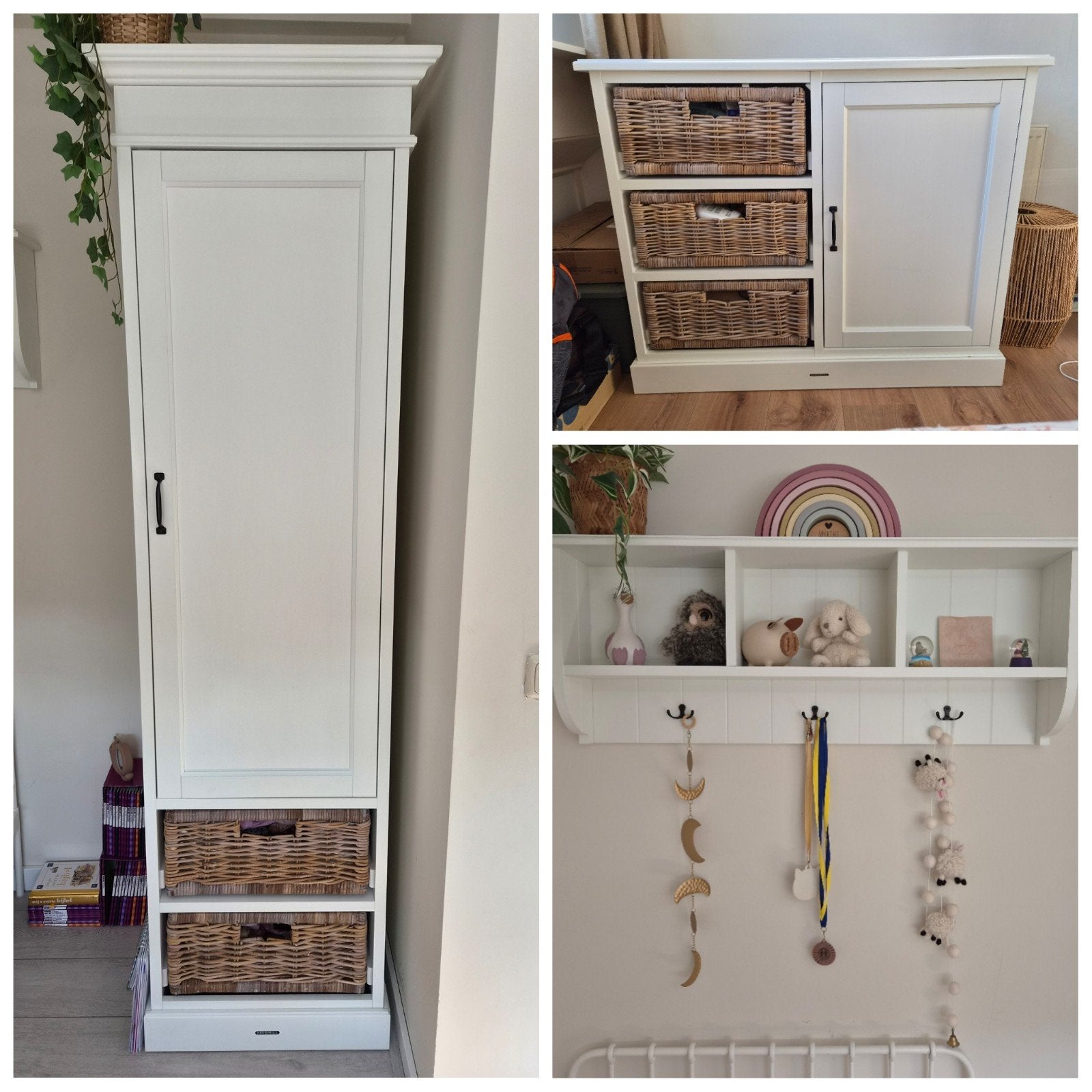 Kidsmill Commode, Kledingkast en Kapstokje - Complete Set, Ophalen, Gebruikt, 50 tot 70 cm, 105 cm of meer
