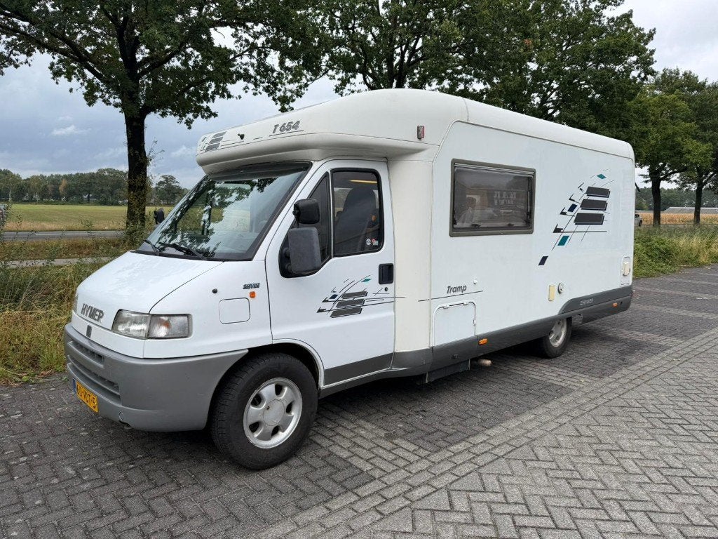 Hymer camper T654 1998 2.5 TDI fransbed, Caravans en Kamperen, Campers, Afzuigkap, Ringverwarming, Fiat, Tot en met 2