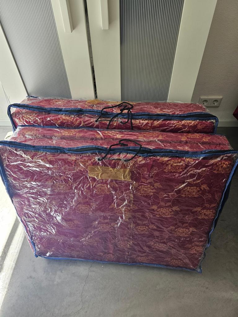 2x Opvouwbaar matras - Uitstekende staat - Verhuizing, Ophalen, 190 cm of minder, Zo goed als nieuw, Matras