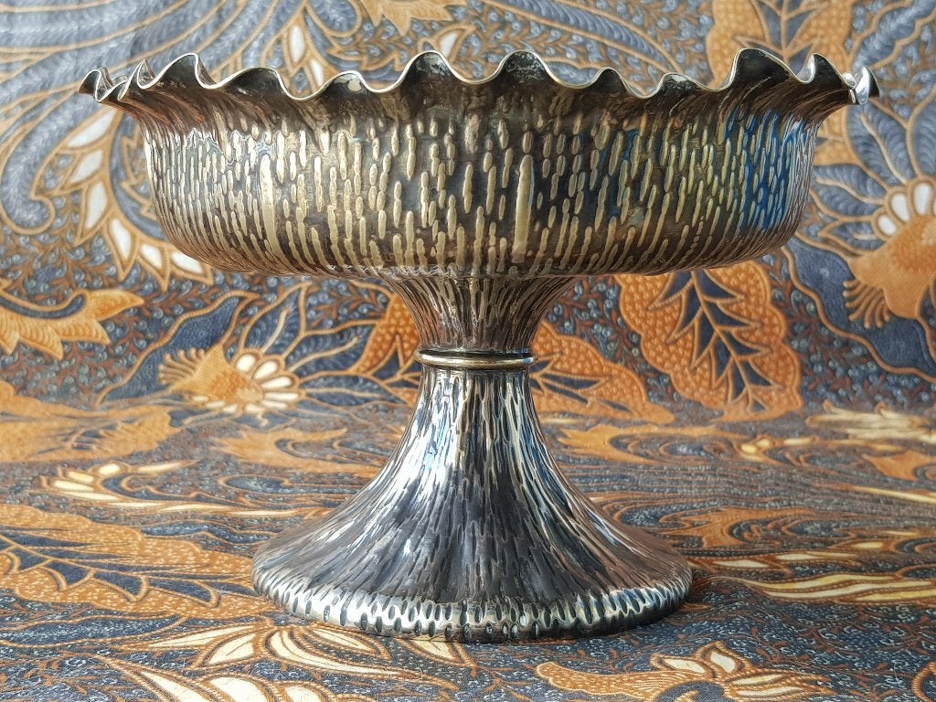 Zeldzame antieke Engelse Favel Elliot schaal met lepel 1887., Antiek en Kunst, Antiek | Woonaccessoires, Ophalen of Verzenden