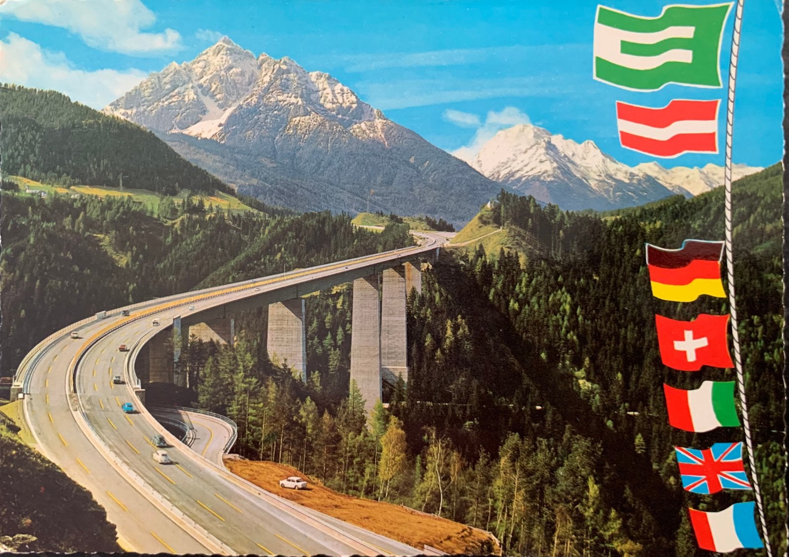 Oostenrijk, Europabrücke., Ophalen of Verzenden, Ongelopen, Oostenrijk