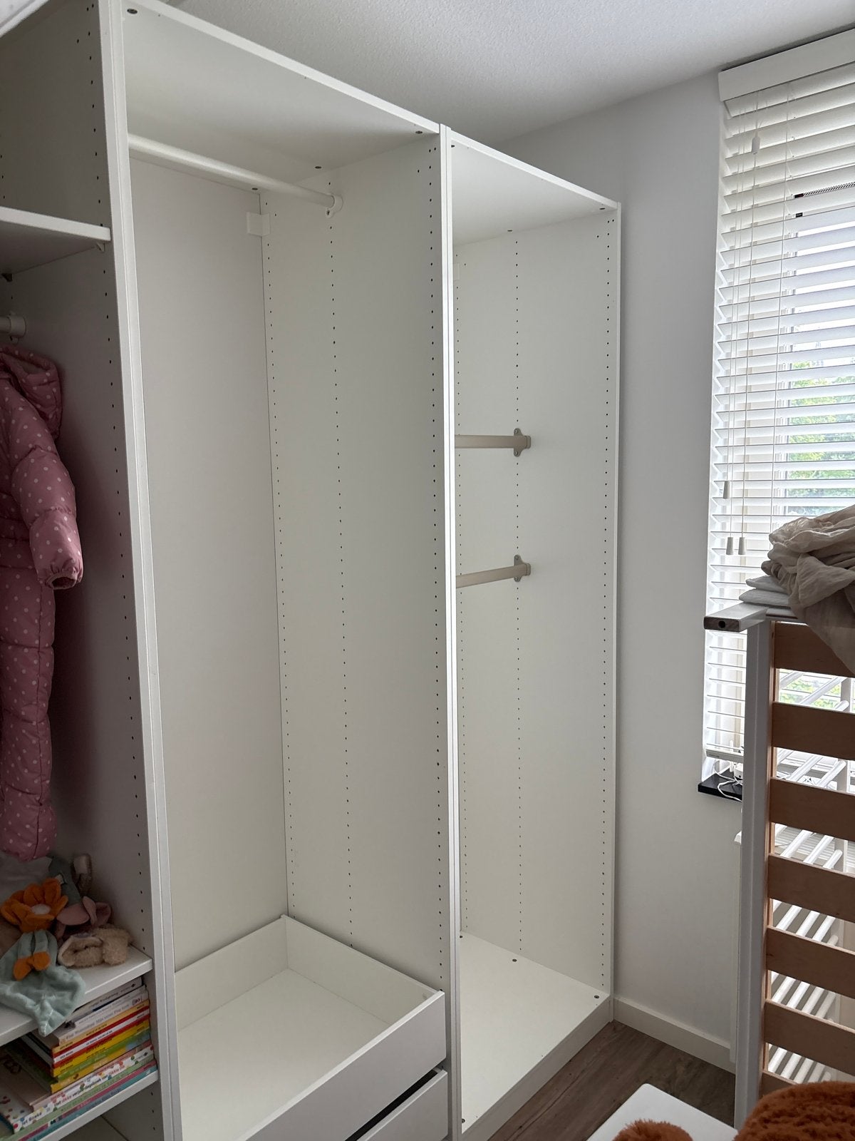 2x IKEA Paxkast met 2 lades en 3 hangrekken, Ophalen, Overige materialen, Gebruikt, 100 tot 150 cm