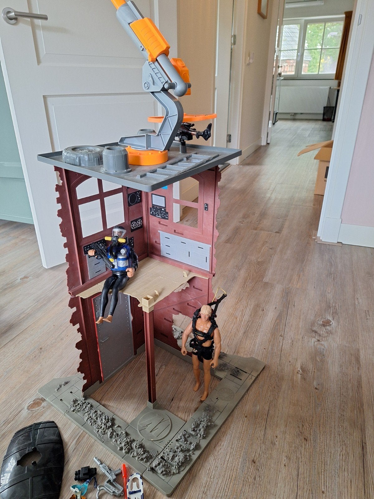 Action Man poppenhuis met poppen - Jaren '90 speelgoed, Kinderen en Baby's, Ophalen of Verzenden