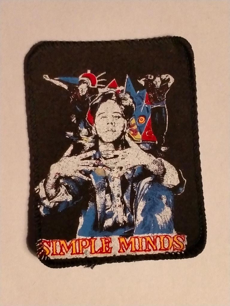 Simple Minds new Wave vintage pop muziek kleding patch band, Ophalen of Verzenden, Zo goed als nieuw, Kleding