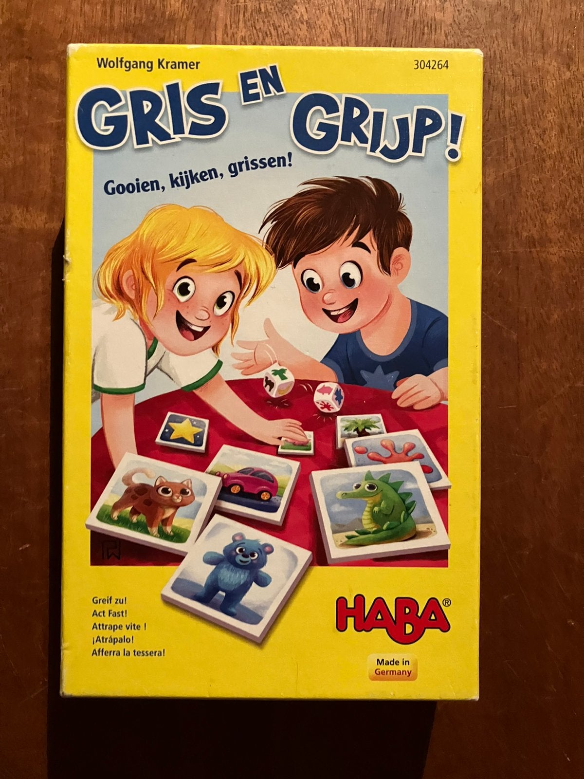 HABA • gris en grijp spel vanaf 4 jaar, Ophalen of Verzenden, Zo goed als nieuw
