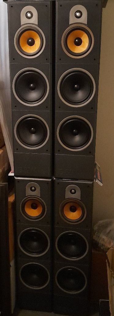 2paar / 4st B&W DM 640 i Bowers & wilkins, Vloerstaande luidspreker, Gebruikt, Bowers & Wilkins (B&W), Geschikt voor surround/home cinema