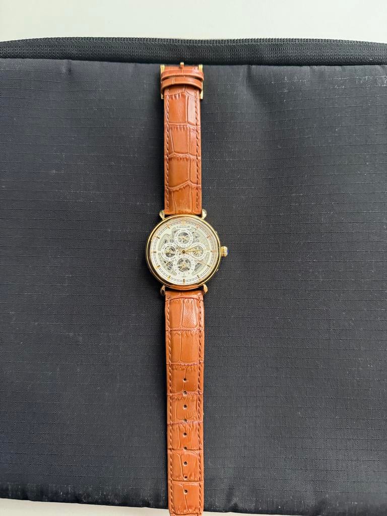 Earnshaw Heren Horloge - Automatisch Uurwerk, Leer, Sieraden, Tassen en Uiterlijk, Horloges | Heren, Overige merken, Leer, Staal