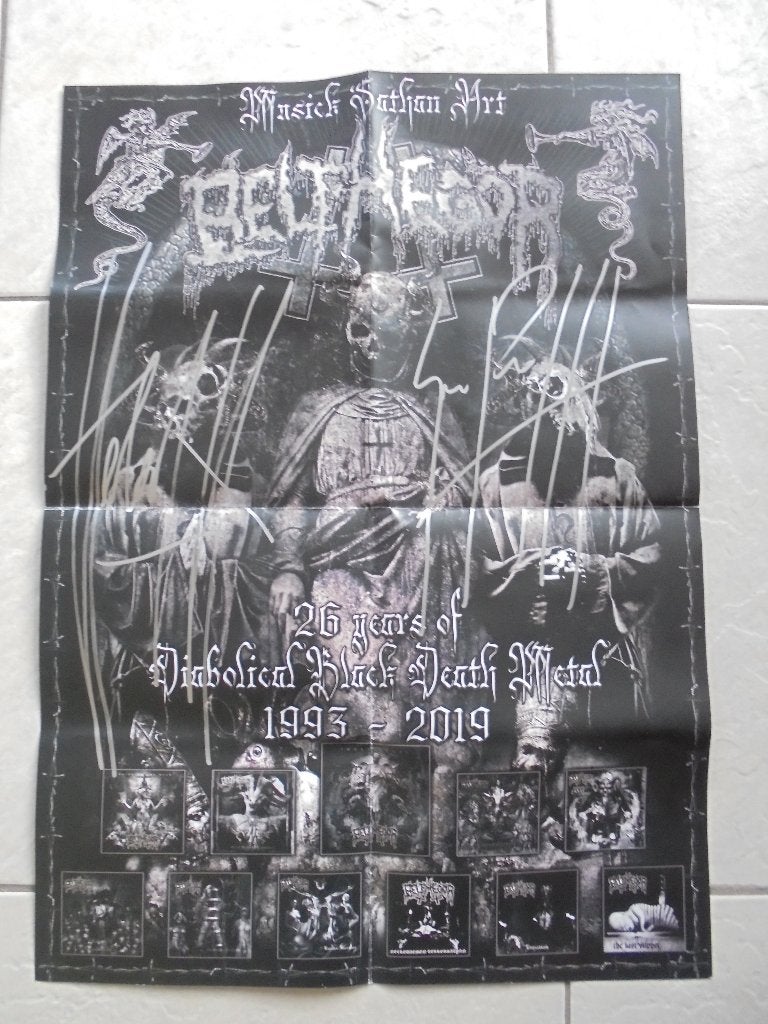 BELPHEGOR poster gesigneerd!, Ophalen of Verzenden, Nieuw, Poster, Artwork of Schilderij, Gesigneerd