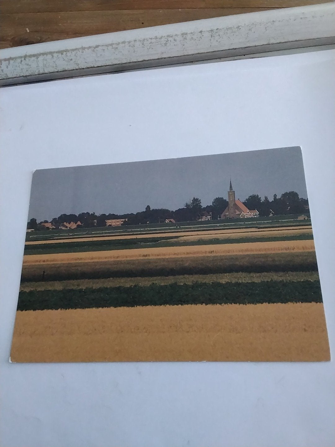 Ansichtkaart Kerk en Landschap - Art Unlimited Amsterdam, Ophalen of Verzenden, 1980 tot heden, Ongelopen