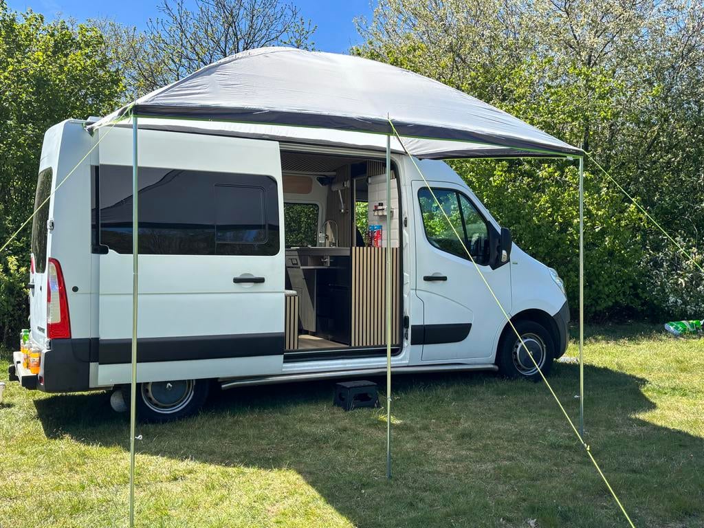 Nieuw gebouwde Camperbus L2H3 - Off Grid - 80 DKM-NW APK-NAP, Overige merken, Chemisch toilet, Bedrijf, Koelkast