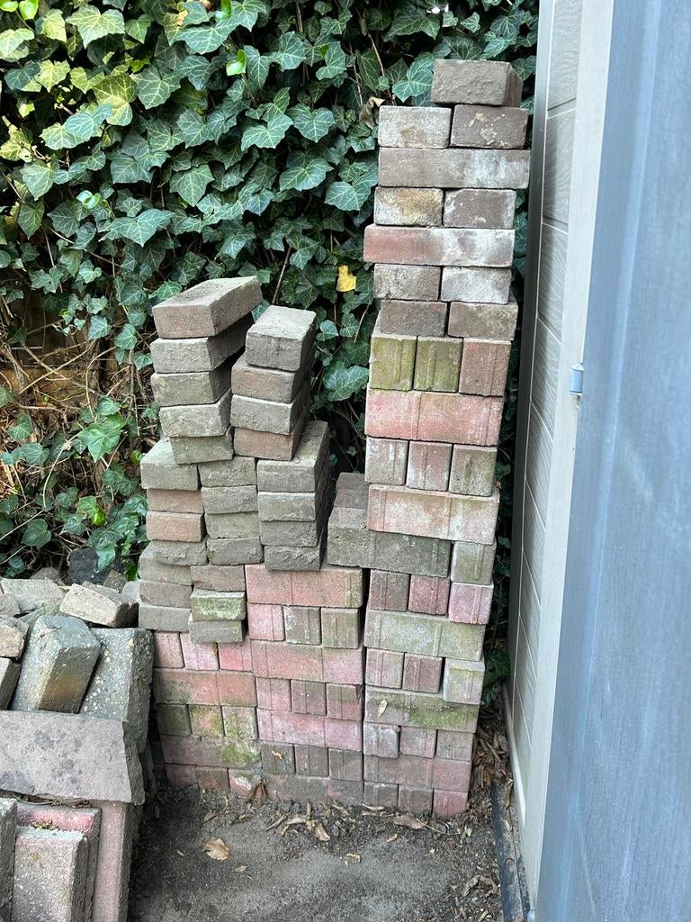 Rode bakstenen, Ophalen, Zo goed als nieuw, Beton, Klinkers