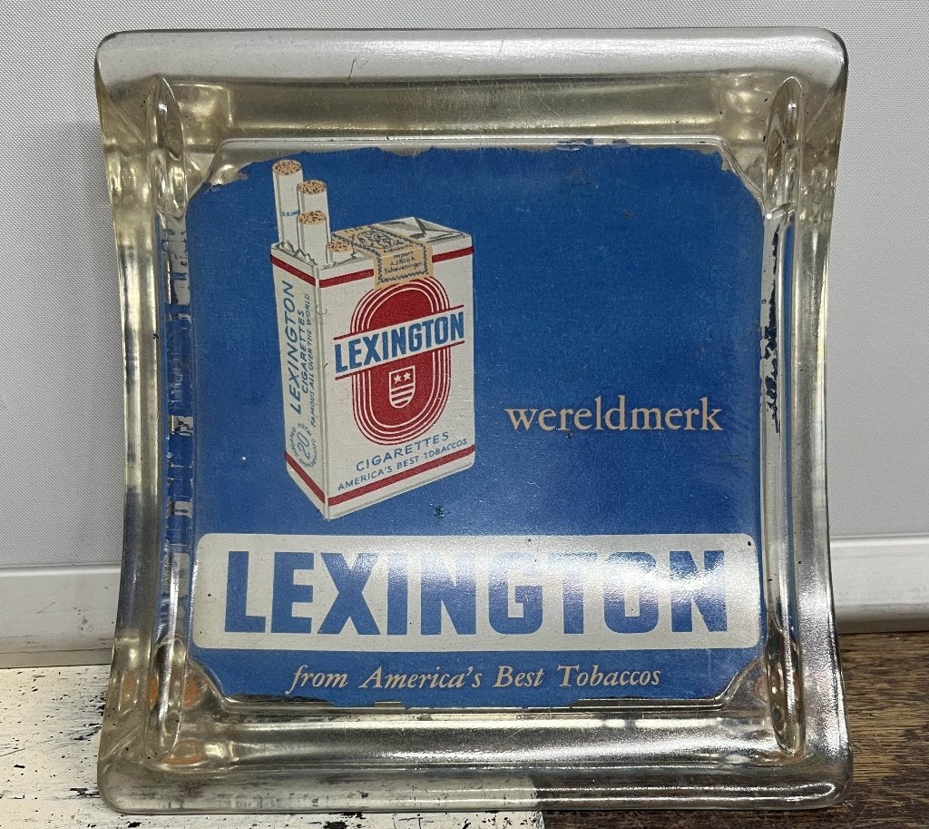 Glazen Lexington asbak uit Café Kremer | K073, Ophalen, Gebruikt, Asbak