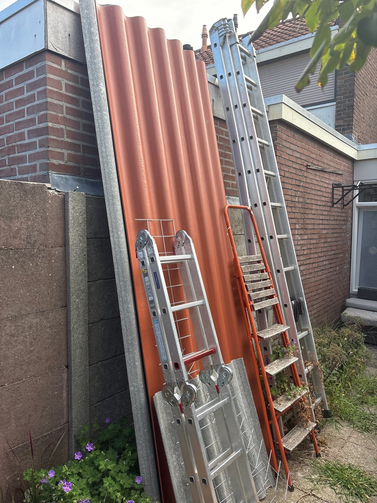 Nieuwe vezelcement golfplaten voor dak - over van bouw, Ophalen, Overige materialen, Overige kleuren, Nieuw
