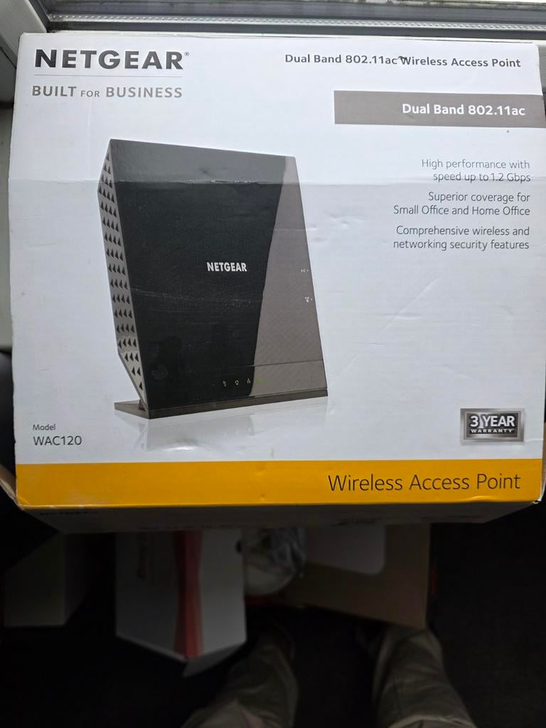 Netgear WAC120 Dual Band Wireless Access Point - ZGAN, Ophalen of Verzenden, Zo goed als nieuw, Netgear