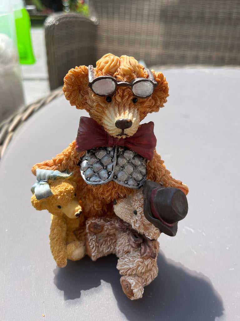 Familie Beren met Bril en Hoed, Ophalen of Verzenden, Zo goed als nieuw, Beeldje, Overige merken