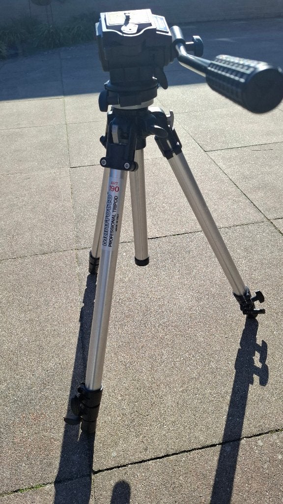 Manfrotto 190 professional tripod (statief – driepoot), Snelkoppelingsplaat, Zo goed als nieuw, 150 tot 175 cm, Manfrotto