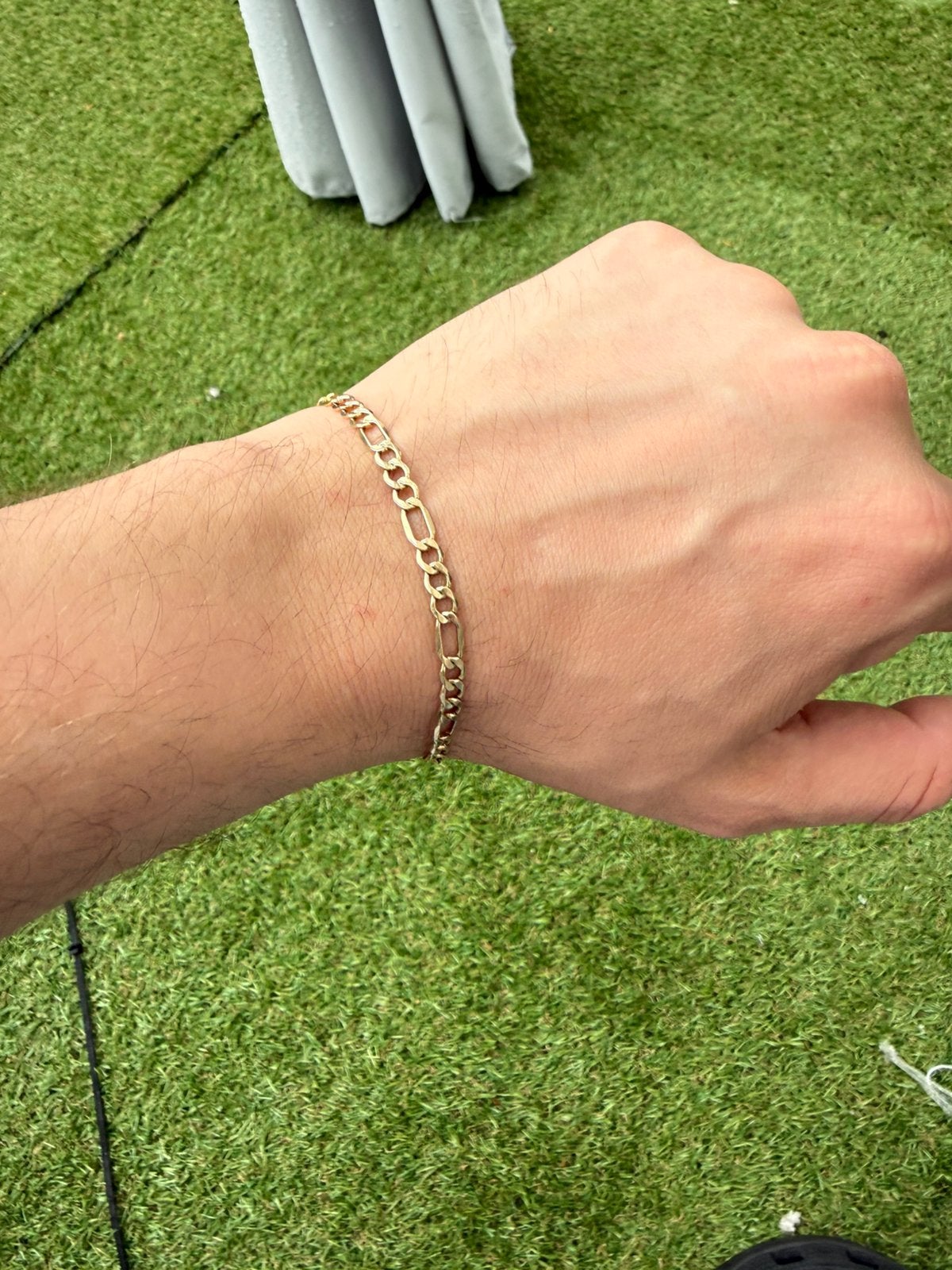 Fjory Figaro armband heren 19cm 14K goud, Sieraden, Tassen en Uiterlijk, Armbanden, Ophalen of Verzenden, Zo goed als nieuw, Goud