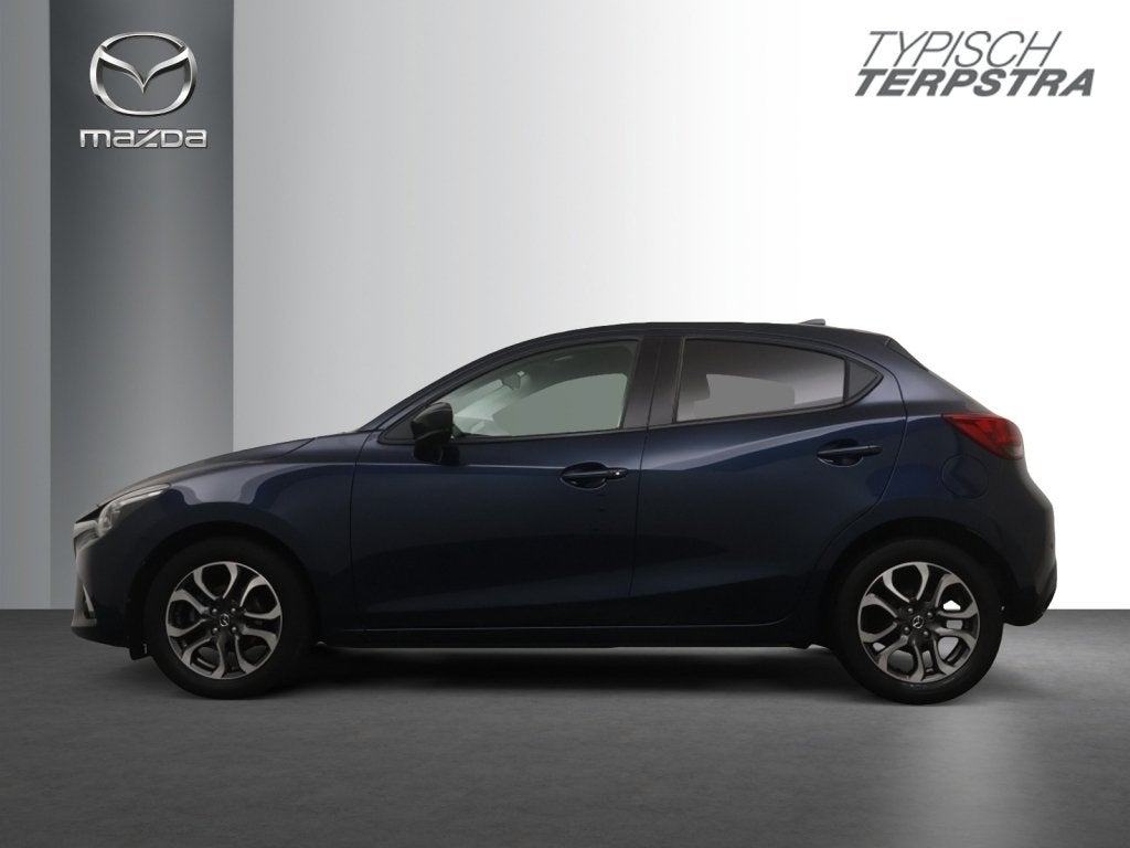 Mazda 2 SKYACTIV-G 90 GT-M / Head-up / Camera / Keyless entr, Auto's, Keurmerk '100% Onderhouden', Stof, Blauw, Origineel Nederlands