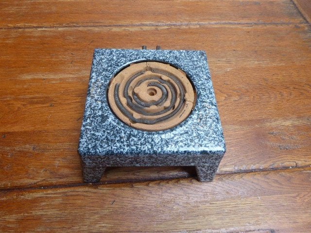 Antiek emaille warmhoudplaatje, Antiek en Kunst, Ophalen of Verzenden