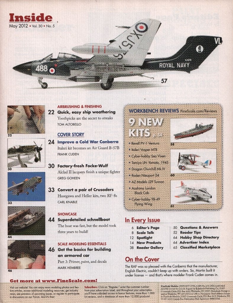 FineScale Modeler magazine Vol 30 No 5, Ophalen of Verzenden, 1:32 tot 1:50, Auto, Overige merken