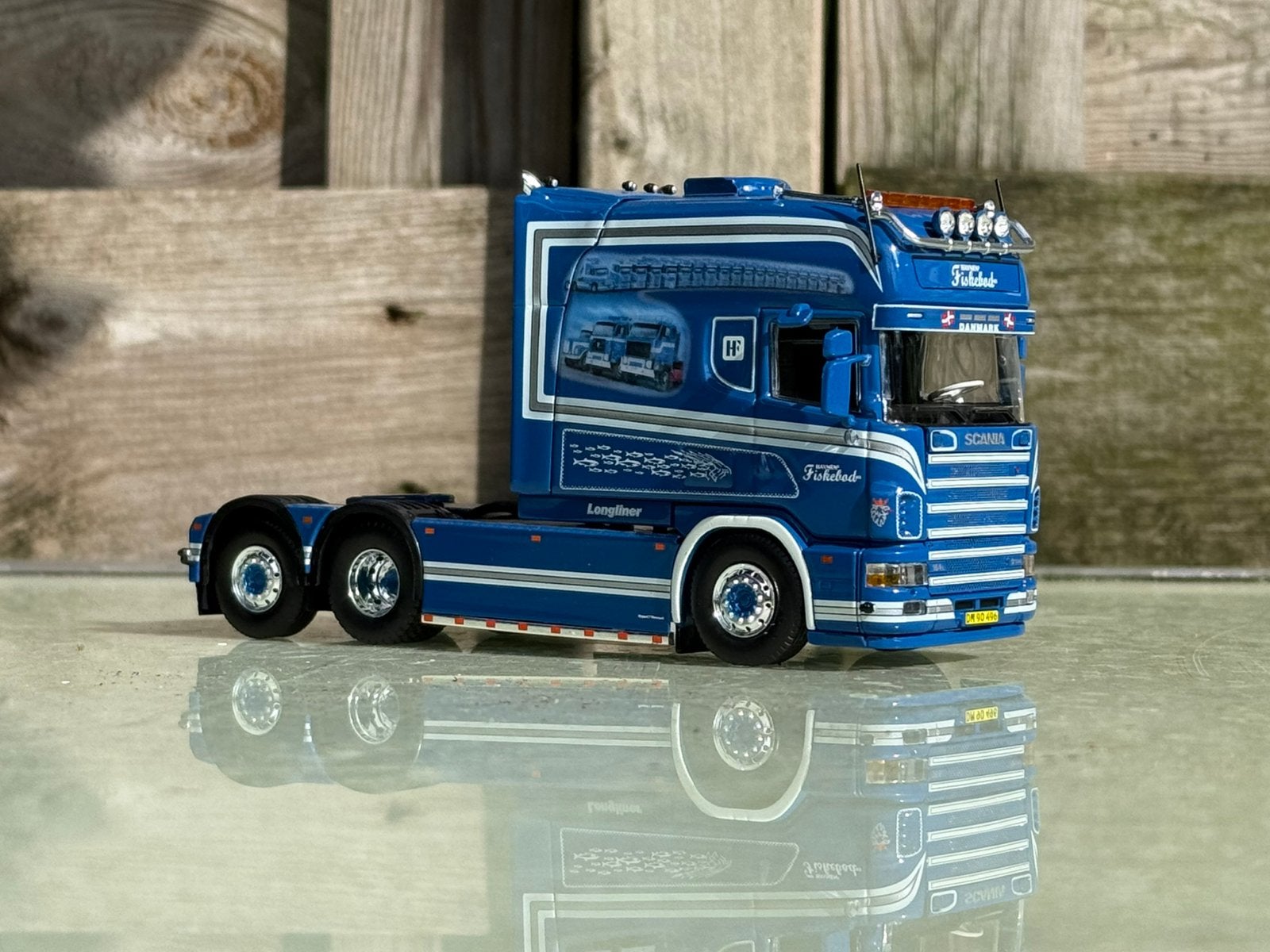 TEKNO SCANIA 4-SERIE LONGLINE 6X2 HF, Hobby en Vrije tijd, Ophalen of Verzenden, Zo goed als nieuw, Bus of Vrachtwagen, Tekno