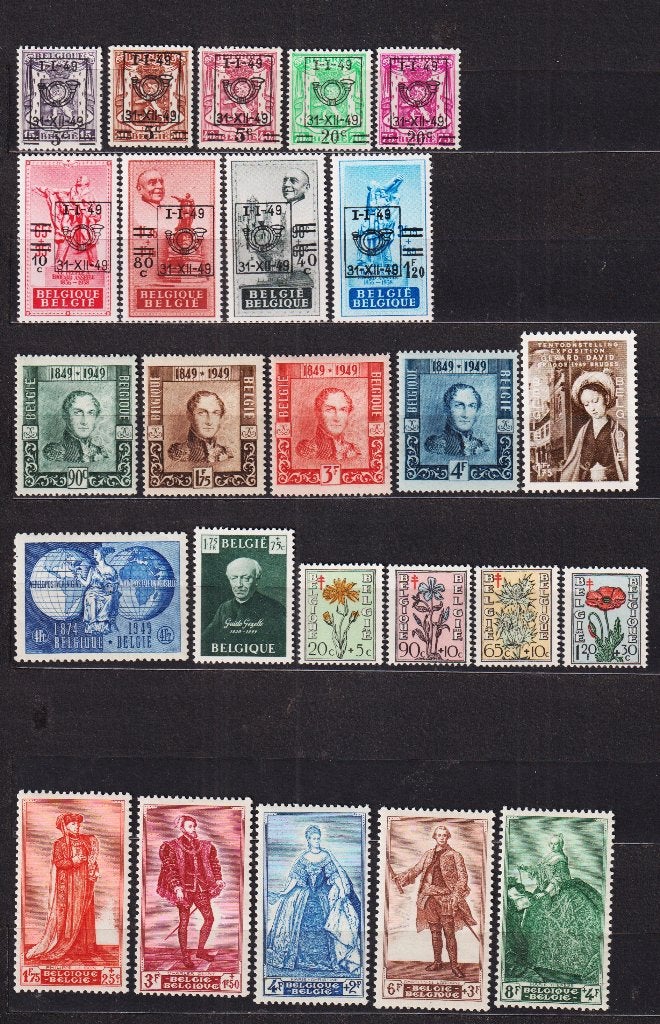 België 1949 **, Ophalen, Postfris, Postfris