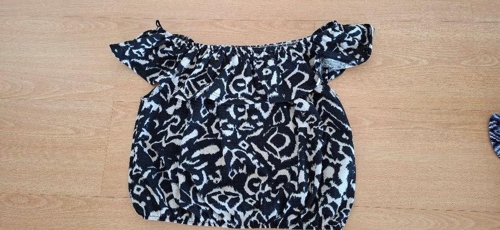 Zwart/witte top maat Large. Cotton Club dameskleding. Shirt, Kleding | Dames, Zwart, Maat 42/44 (L), Ophalen of Verzenden, Zo goed als nieuw