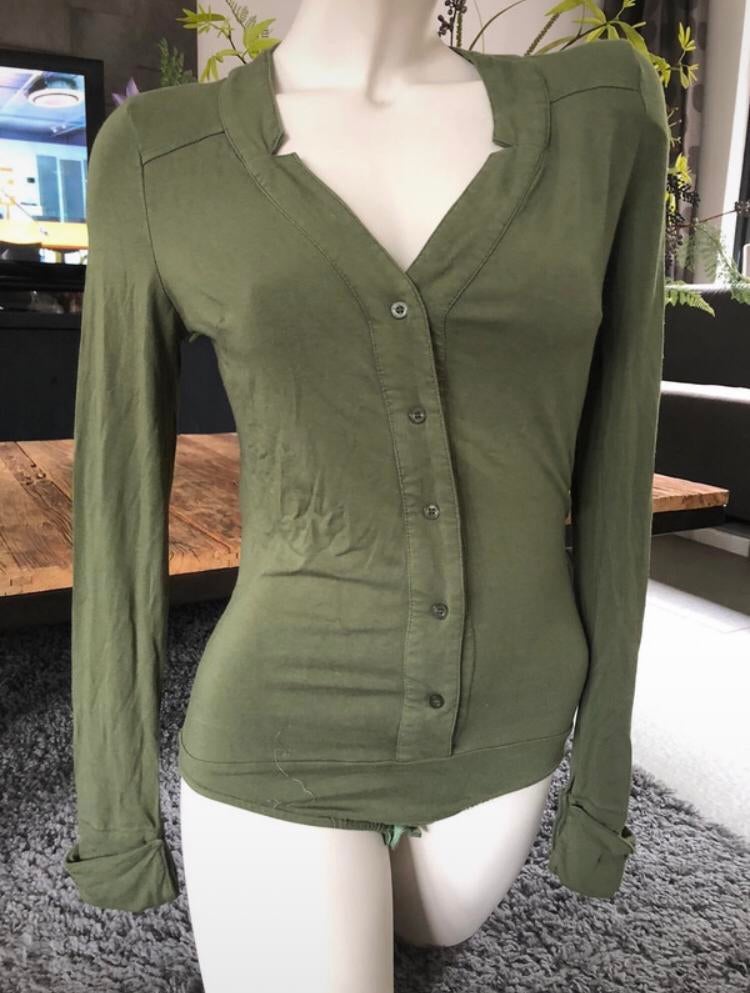 Reinders body blouse groen s, Kleding | Dames, Ophalen of Verzenden, Zo goed als nieuw, Maat 36 (S), Groen