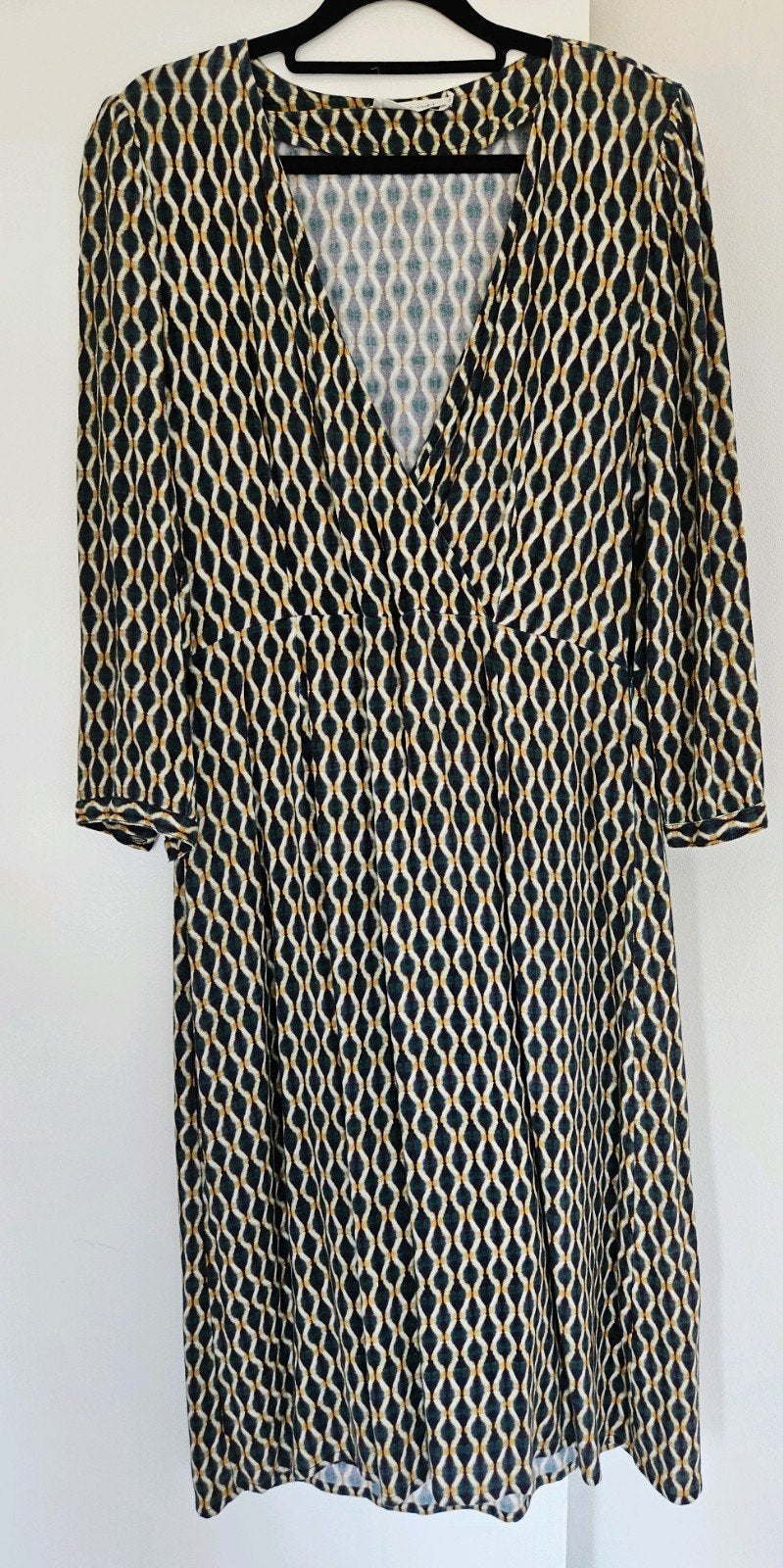 Indi & Cold Jurk met onderrok en ritsje zijkant, Kleding | Dames, Maat 42/44 (L), Ophalen of Verzenden, Knielengte, Gedragen