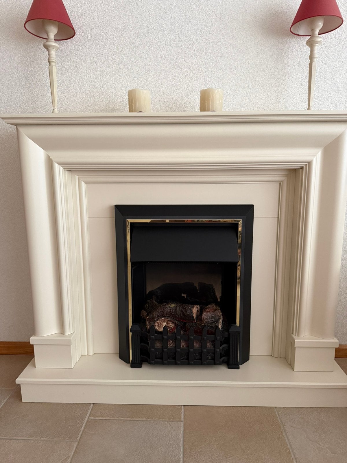 Decoratieve Schouw mwt haard, Huis en Inrichting, Haarden, Zo goed als nieuw, Elektrische haard, Ophalen