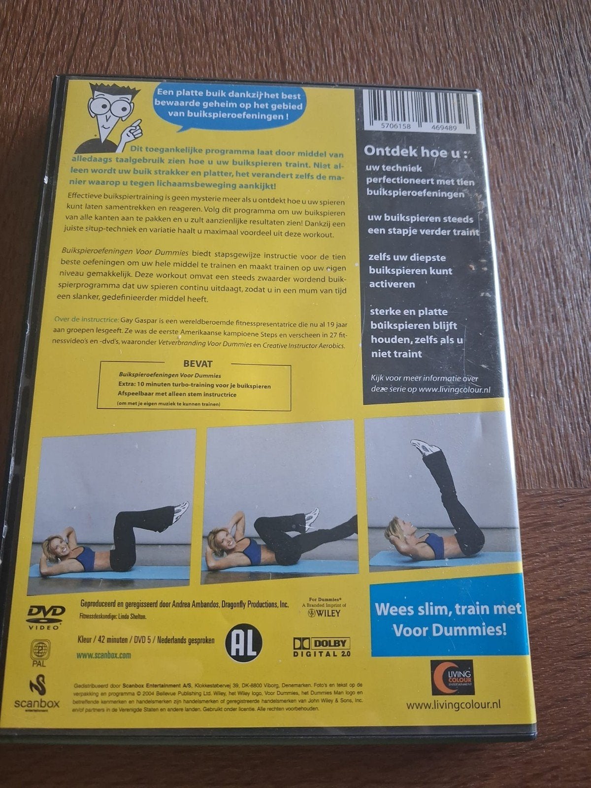 Buikspieroefeningen voor Dummies DVD - Strakke buik, Gebruikt, Alle leeftijden, Workout, Yoga, fitness of dans