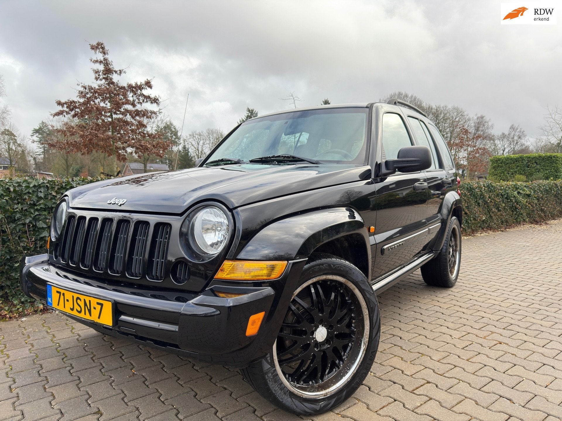 Jeep Grand Cherokee 3.7 V6 Liberty Automaat , LPG G3 , Airco, Auto's, Jeep, Automaat, Stof, Gebruikt, Zwart