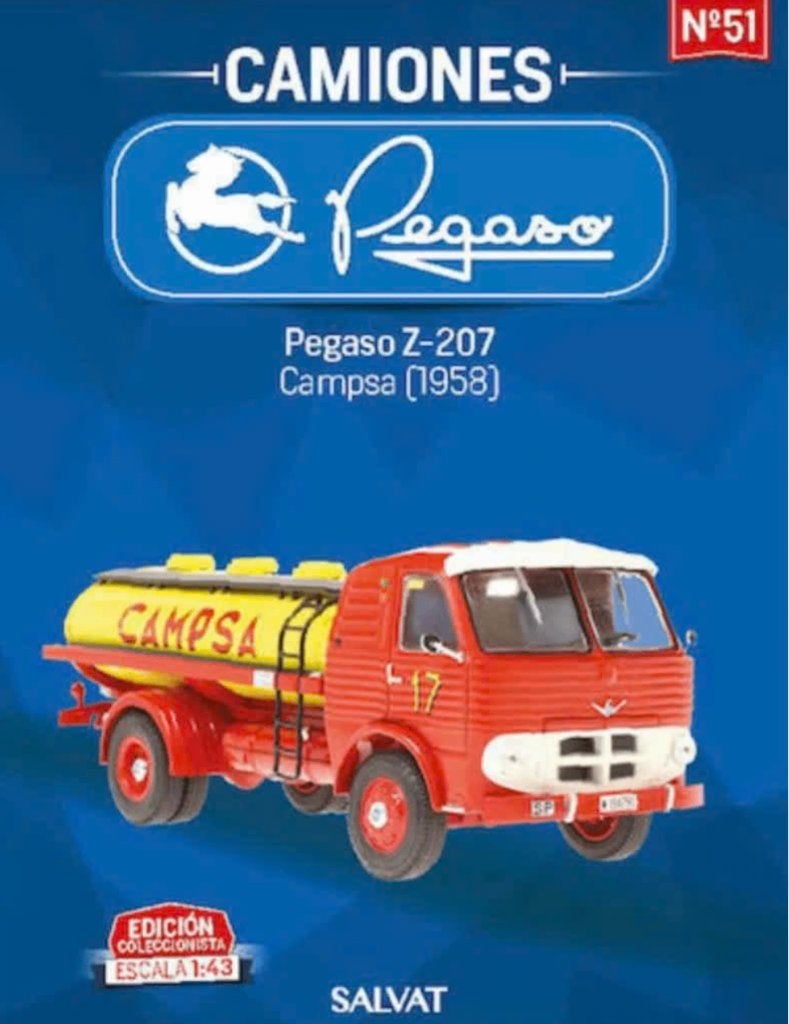 Pegaso Z-207 CAMPSA tankwagen '58 1/43 IXO Spaanse serie 51, Verzenden, Nieuw, Bus of Vrachtwagen, Overige merken